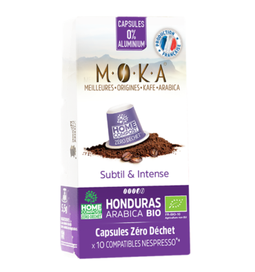 MOKA Honduras x10 capsules Zéro Déchet compatibles Nespresso®